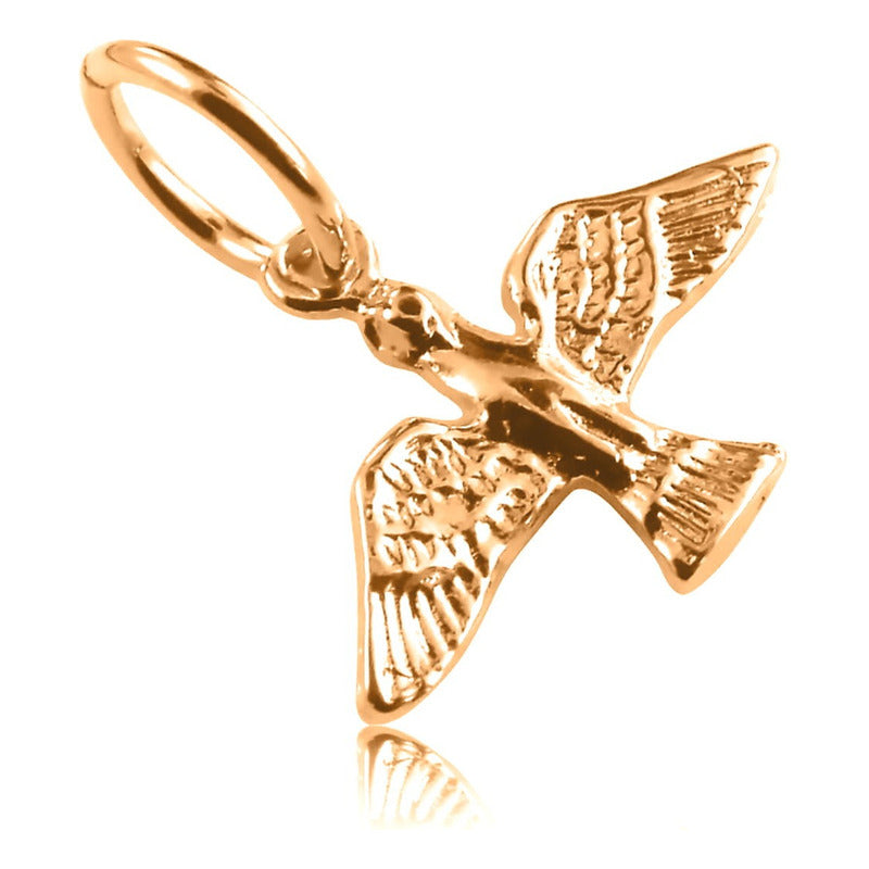 Pingente Prata 925 Dourada 18k - Espírito Santo