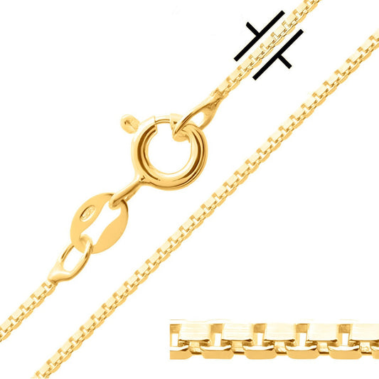 Corrente Veneziana Prata 925 Dourada 18k - P/ Pingentes 45cm