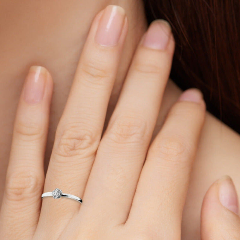 Pure 925 Silver Flower Ring - Exclusive - Buy Jewelry Direct From The Factory And Save Money