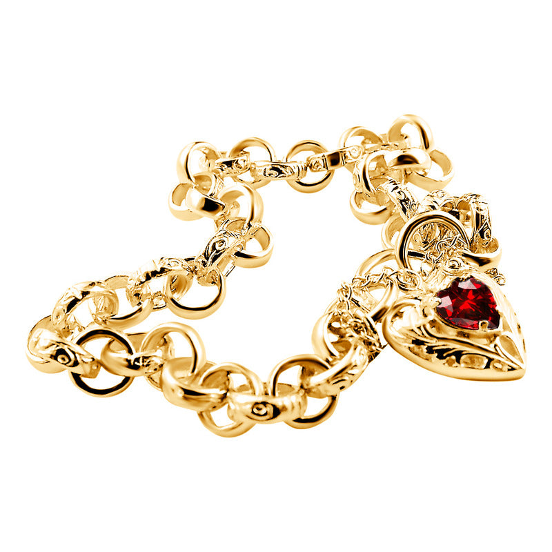 Pulseira Prata 925 Dourada 18k Elo Português - Exclusiva