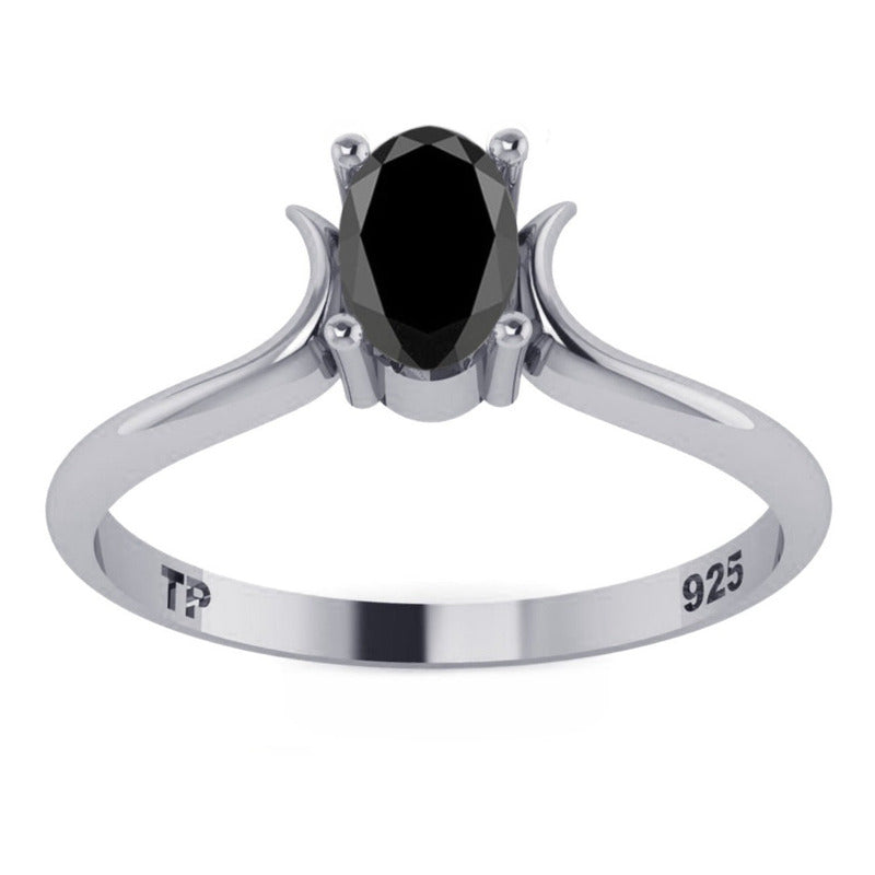 Anel Roma De Pura Prata 925 Black Onix Natural - Exclusivo - Compre Joias Direto Da Fábrica E Economize Dinheiro