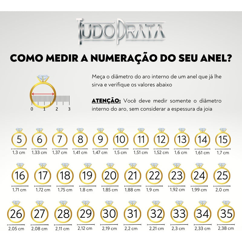Anel Solitário Zircônia Quadrada Prata 925 Dourada Ouro 18k