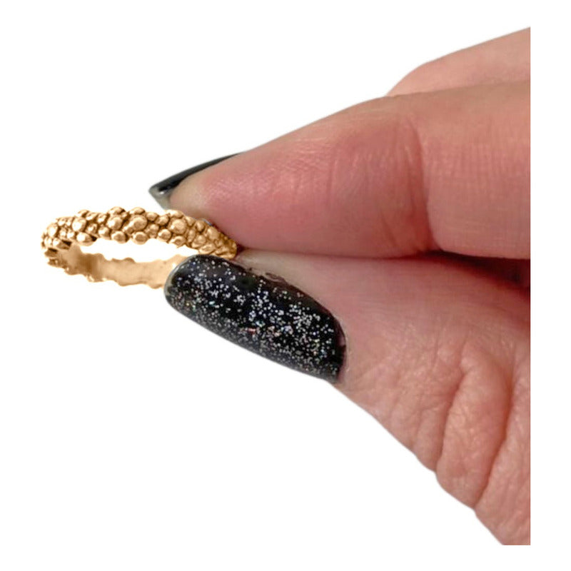 Anel Flor Margaridas De Prata 925 Dourada Ouro 18k