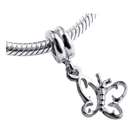 Berloque Borboleta Pura Prata 925 - Exclusivo