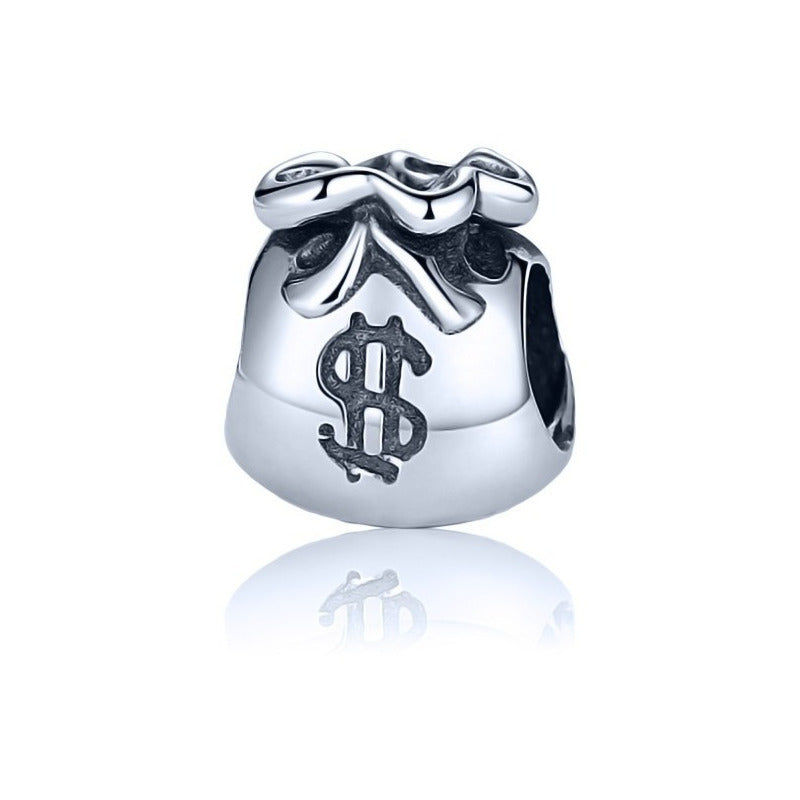 Charm Berloque Prata 925 Saco De Dinheiro - Exclusivo
