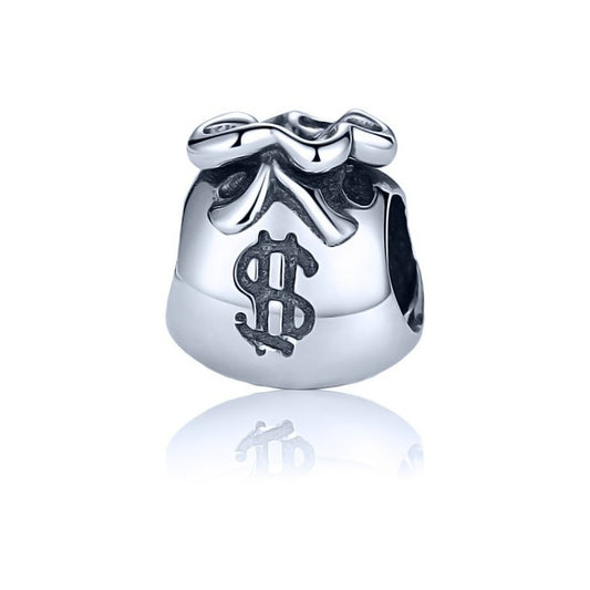 Charm Berloque Prata 925 Saco De Dinheiro - Exclusivo