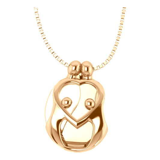 Colar Família Pais E 2 Filhos (as) Em Prata 925 Dourada 18k