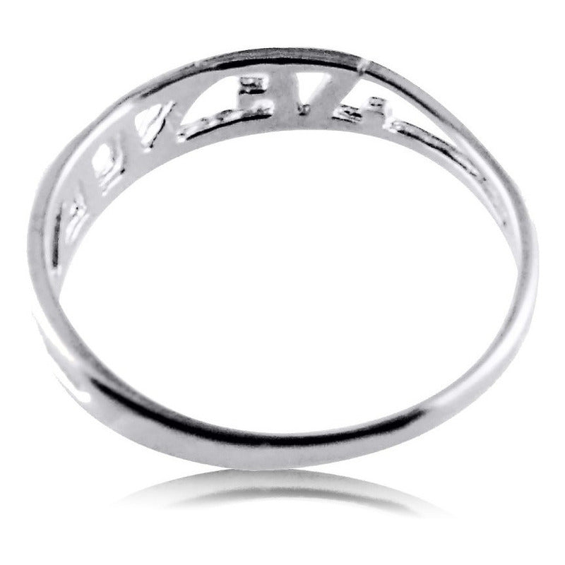 Anel De Prata 925 Jesus - Exclusivo - Compre Joias Direto Da Fábrica E Economize Dinheiro
