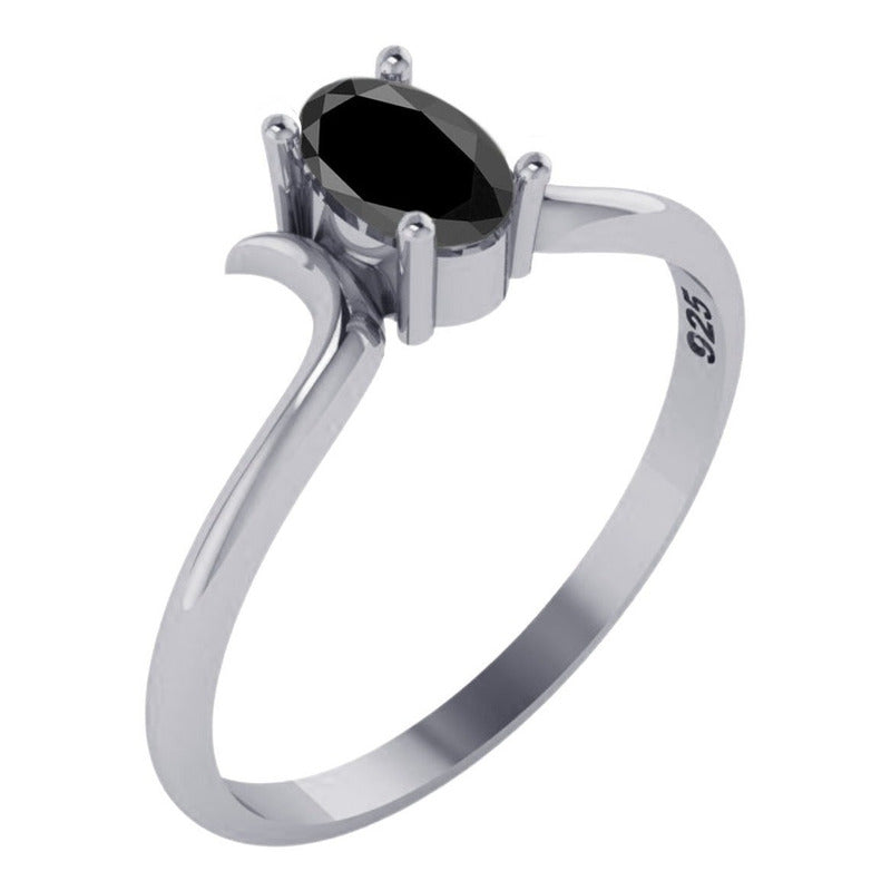 Anel Roma De Pura Prata 925 Black Onix Natural - Exclusivo - Compre Joias Direto Da Fábrica E Economize Dinheiro