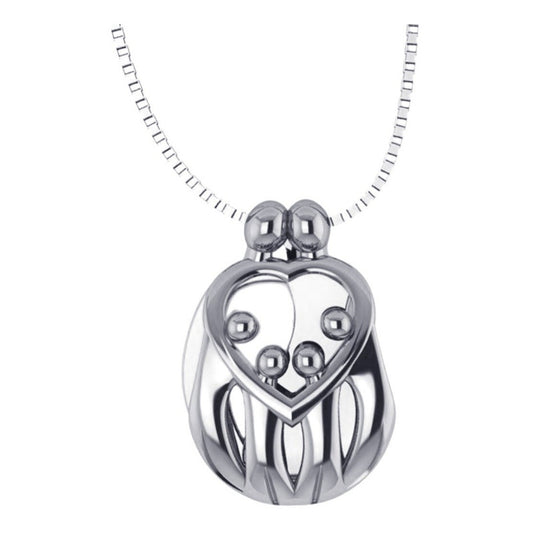 Colar Família Pais 4 Filhos(as) De Prata 925 - Exclusivo