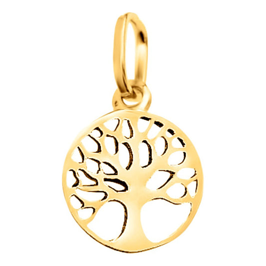 Pingente Prata 925 Dourada 18k - Árvore Da Vida