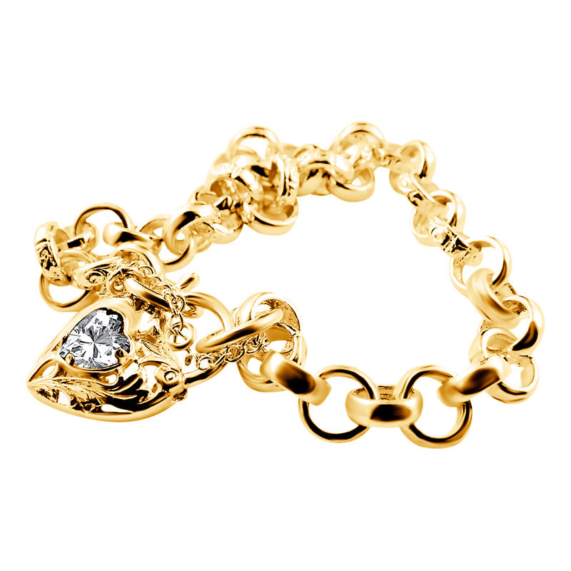 Pulseira Prata 925 Dourada 18k Elo Português - Exclusiva