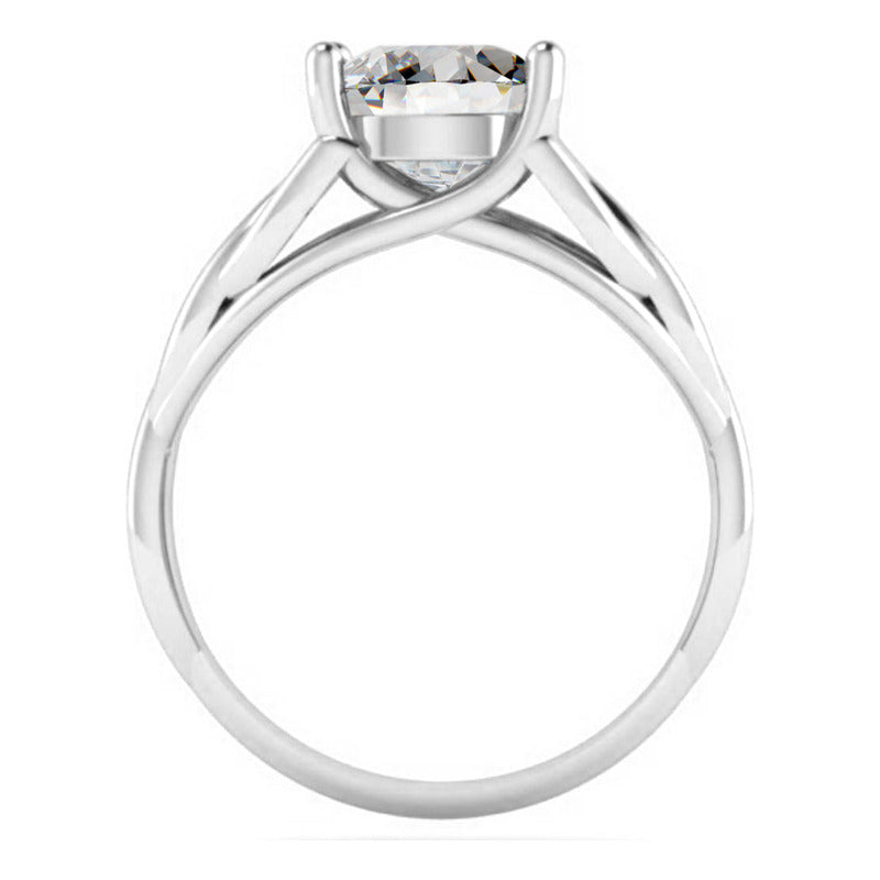 Anel Prata 925 Celta Knot Trinity Zircônia - Feminino