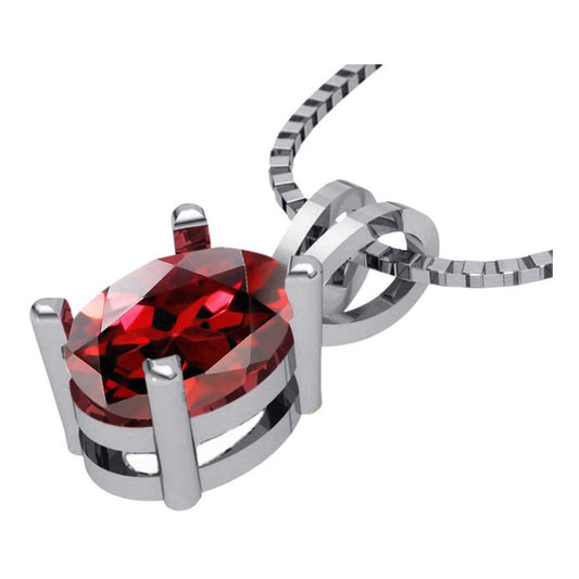 Colar Granada Prata 925 Oval 8x6mm- Corrente Veneziana