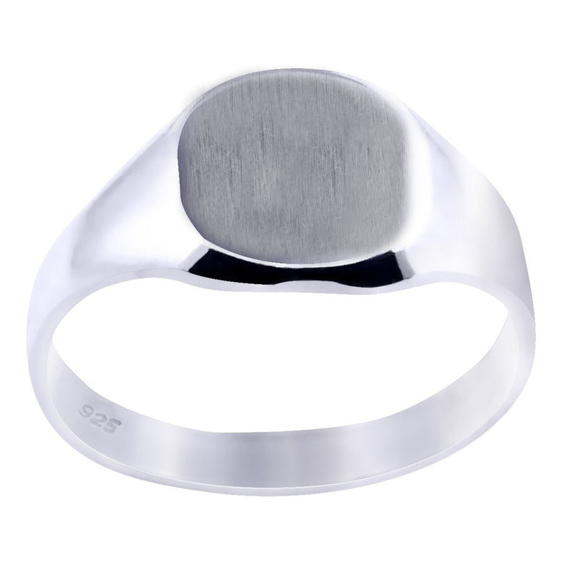 Anel De Prata 925 Sólido Masculino Arredondado - Exclusivo