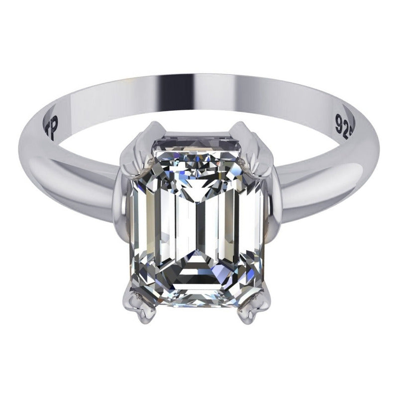 Anel Zirconia Pura Prata 925 Vintage - Exclusivo
