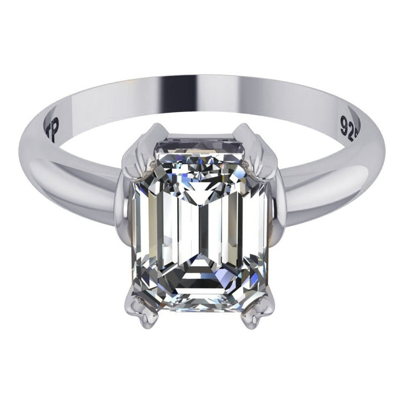 Anel Zirconia Pura Prata 925 Vintage - Exclusivo