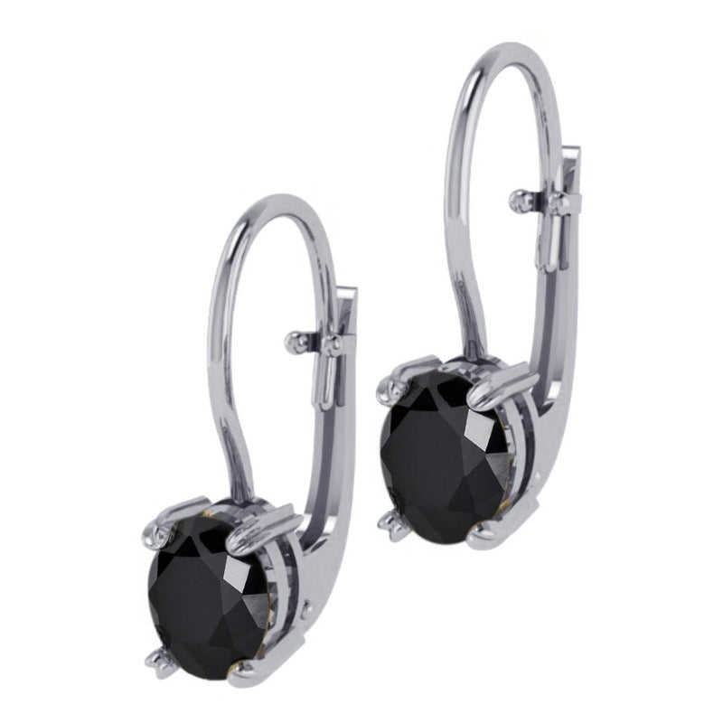 Brinco Trava De Prata 925 Black Onix Oval - Exclusivo - Compre Joias Direto Da Fábrica E Economize Dinheiro