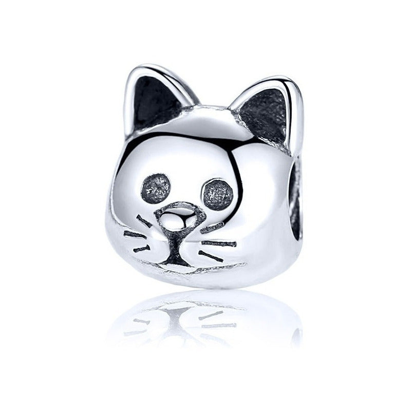 Berloque Gatinho Prata 925 Charm - Exclusivo - Compre Joias Direto Da Fábrica E Economize Dinheiro
