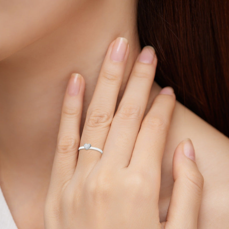 Diamond Heart Ring Pure 925 Silver - Exclusive - Buy Jewelry Direct From The Factory And Save Money