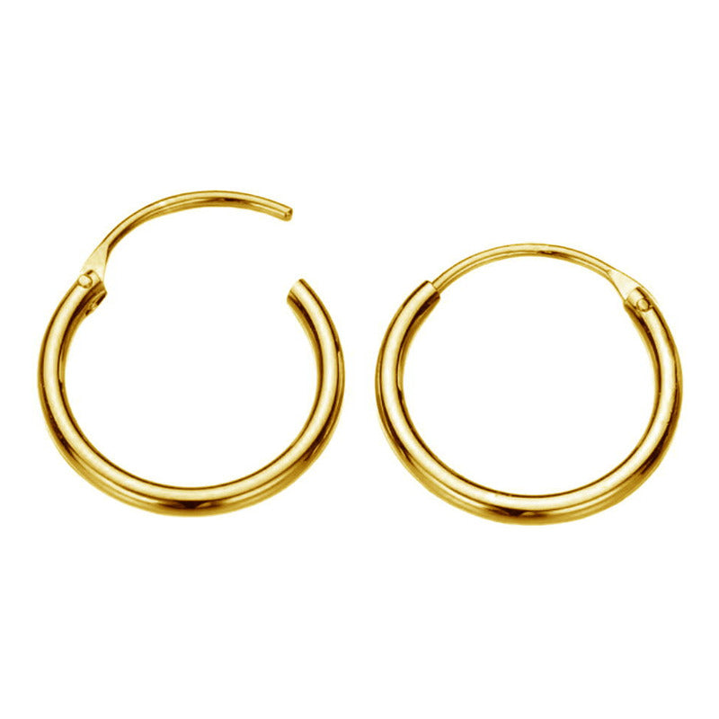 3 Pares Brinco Argola Trio Prata 925 Dourada 18k- 3 Tamanhos