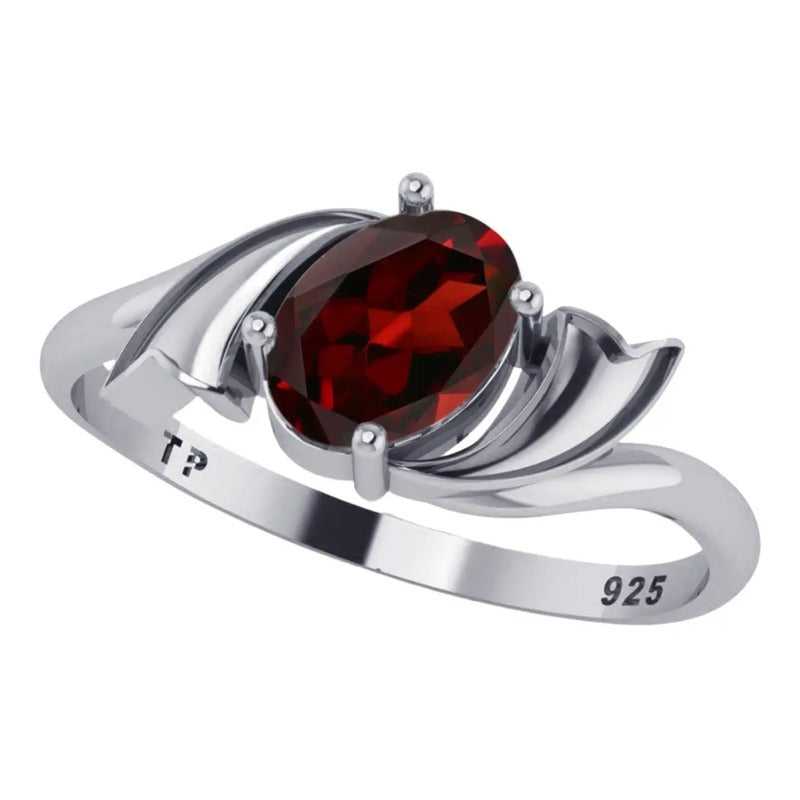 Anel Wings Granada Oval Prata 925 - Exclusivo
