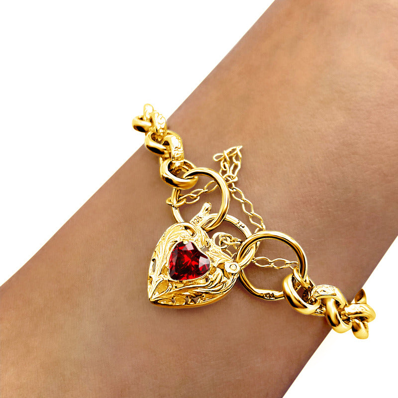 Pulseira Prata 925 Dourada 18k Elo Português - Exclusiva