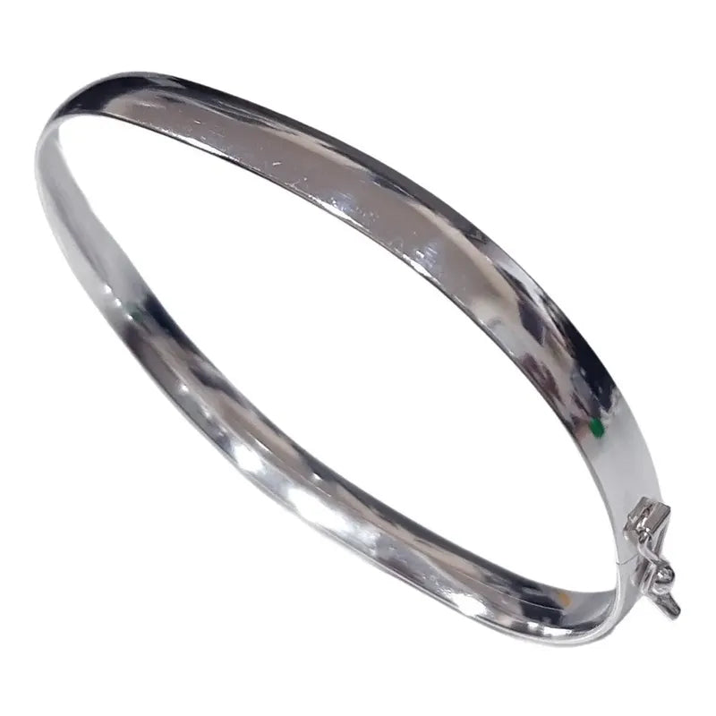 Pulseira Bracelete Rígido Pura Prata 925 - Largo Feminino 65 Cm 20 Cm