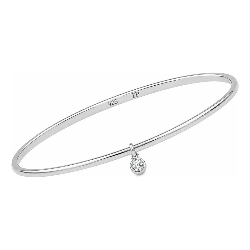 Pulseira Bracelete Ponto De Luz Prata 925 - Zirconias