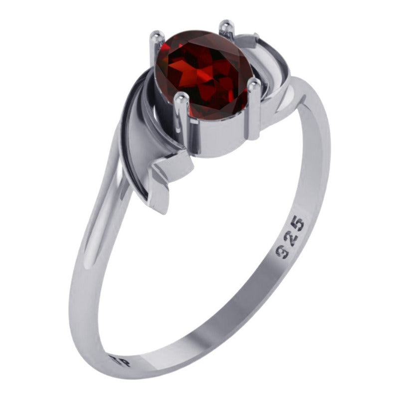 Anel Wings Granada Oval Pura Prata 925 - Exclusivo