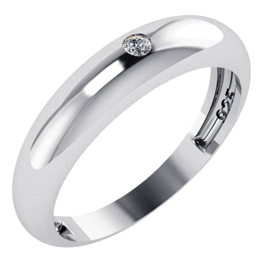 Anillo de circonitas en plata 925 pura - Exclusivo