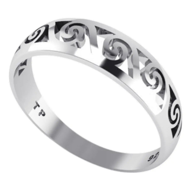 Anel Celta Swirl Pura Prata 925 - Exclusivo