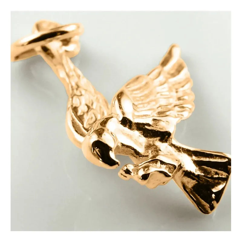 Pingente Águia De Prata 925 Dourada 18k - Exclusivo Dourado