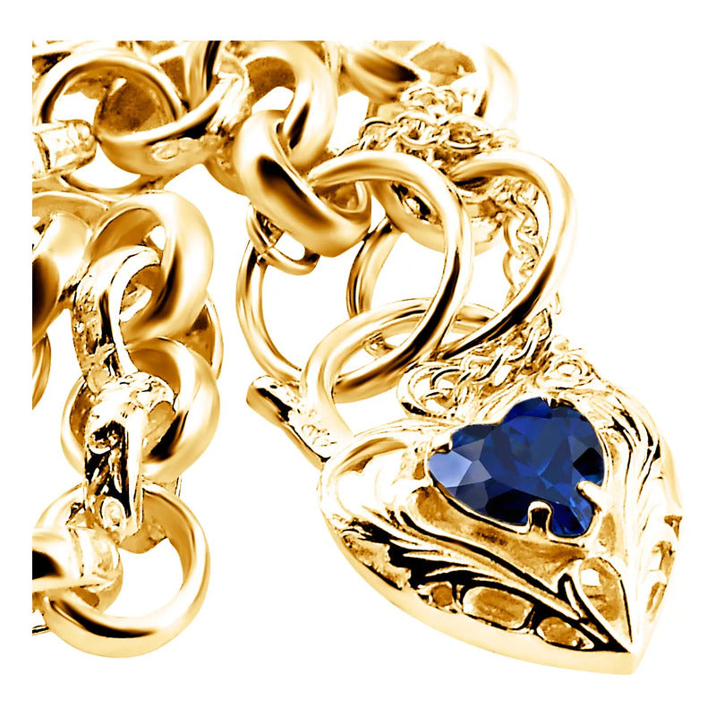 Pulseira Prata 925 Dourada 18k Elo Português - Exclusiva