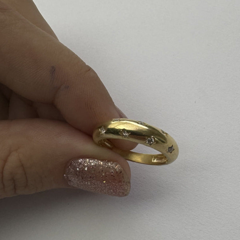 Bombe Star Ring 925 Silver 18k Gold - Women