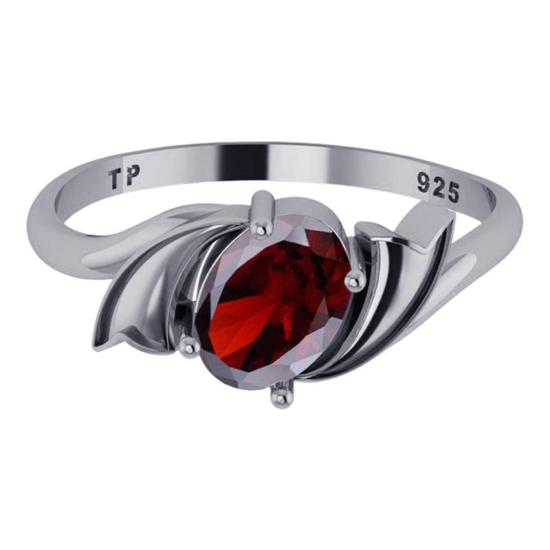 Anel Wings Granada Oval Pura Prata 925 - Exclusivo