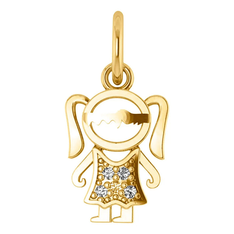 Pulseira Bracelete Rígido Prata 925 Dourada 18k - Menina Dourado
