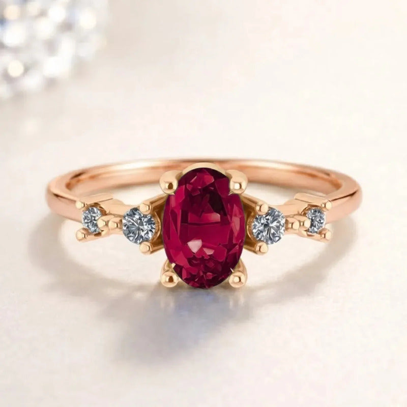 Anel Formatura Feminino Prata 925 Dourada 18k + Capelo Rubi 12-13