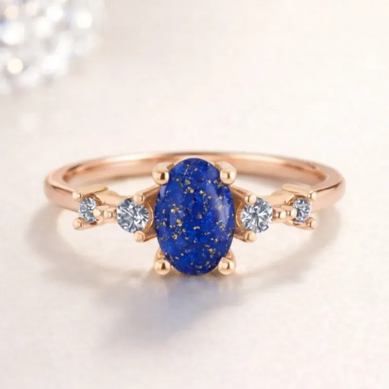 Anel Formatura Diversas Areas Prata 925 Dourada 18k + Capelo Lápis Lazuli 20-21