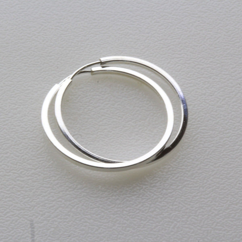 Brinco Argola Pequena De Prata 925 Redonda - 18mm Unissex