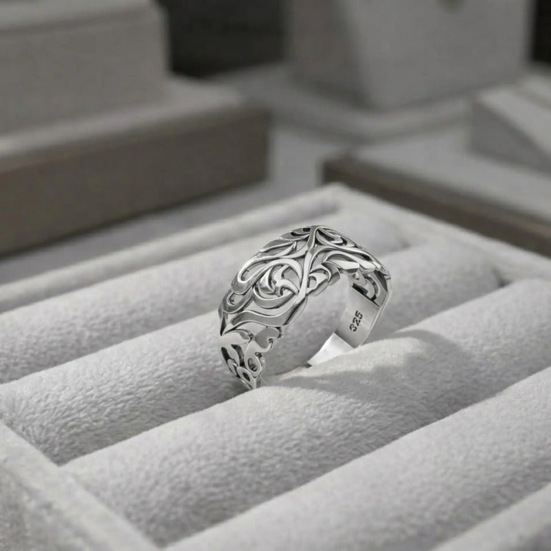 925 Silver Filigree Bombê Ring - Exclusive
