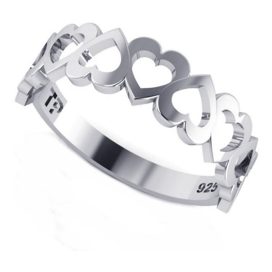 925 Silver Hearts Ring - Exclusive - Buy Jewelry Direct From The Factory And Save Money