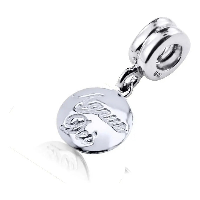 Charm Berloque Agnus Dei Pura Prata 925 - Exclusivo Prata