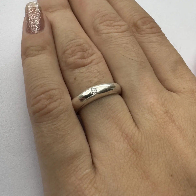 Anel Zirconia Bombe Pura Prata 925 - Exclusivo