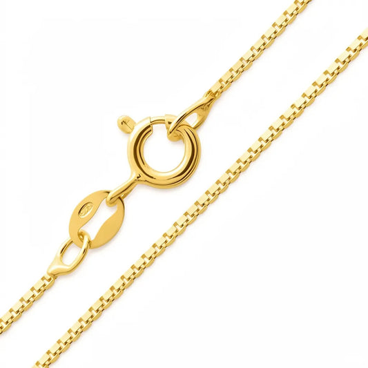 Corrente Veneziana Prata 925 Dourada 18k - P/ Pingentes 45cm Dourado