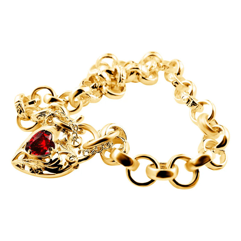 Pulseira Prata 925 Dourada 18k Elo Português - Exclusiva