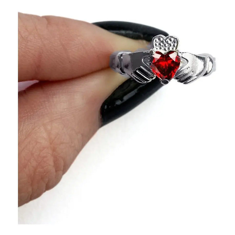Anel Prata 925 Claddagh Granada - Exclusivo