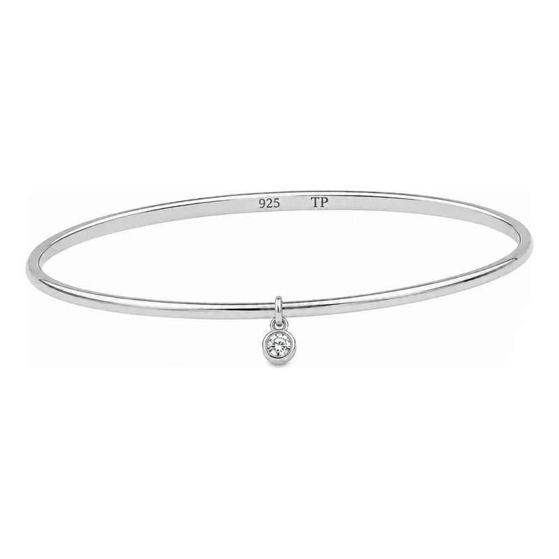 Pulseira Bracelete Ponto De Luz Prata 925 - Zirconias