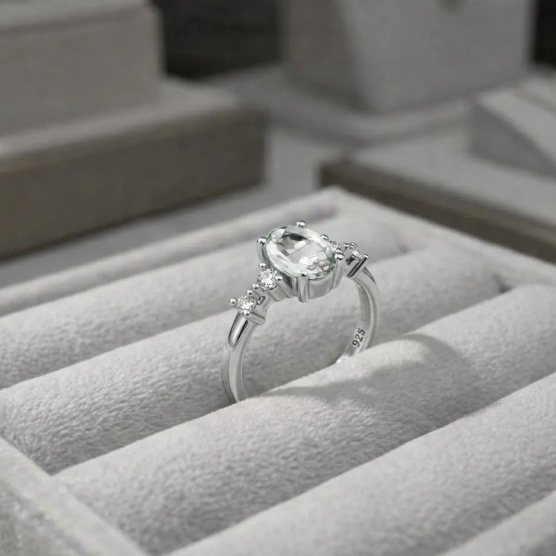 Anel London Zirconia Pura Prata 925 - Exclusivo