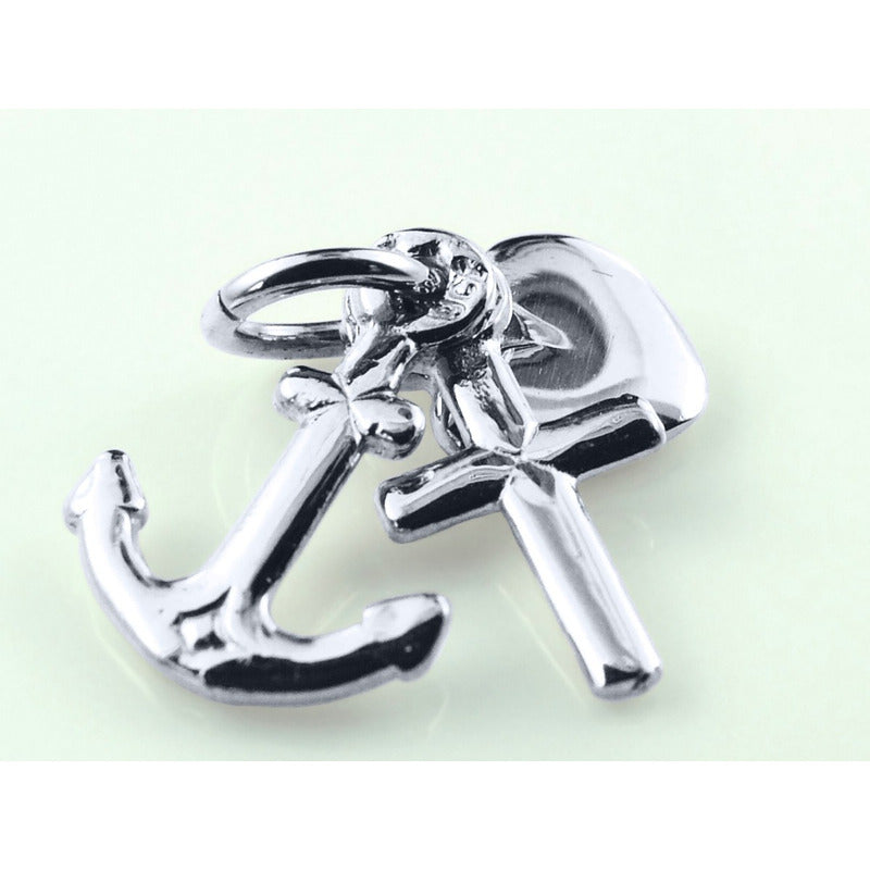 Pingente Pura Prata 925 Esperança, Fé E Caridade - Exclusivo